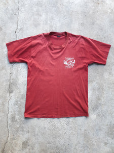 Vintage 90s 'Piping Hot' Red Tee