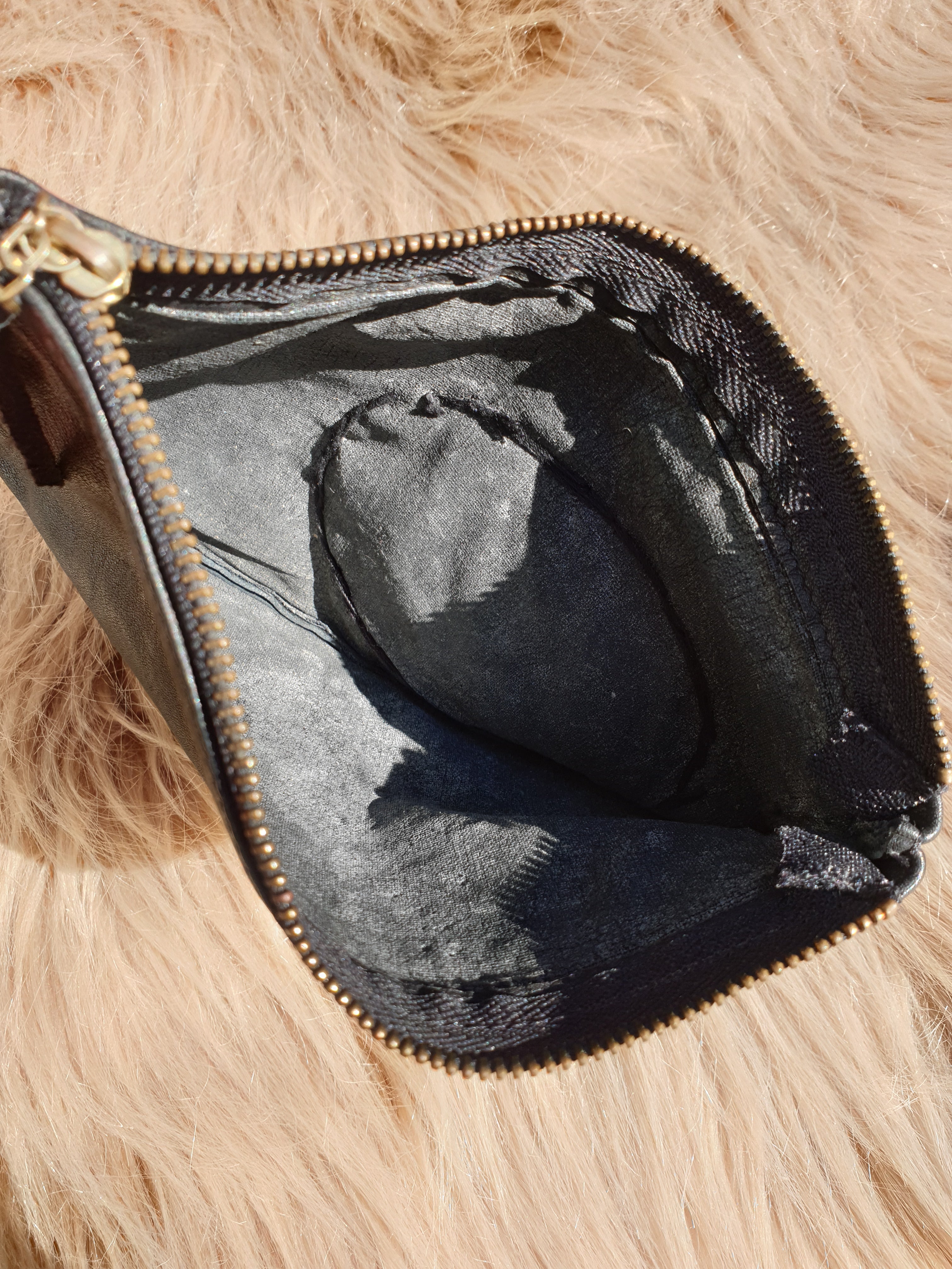 Vintage Leather Stash Pouch & Bunny Patch