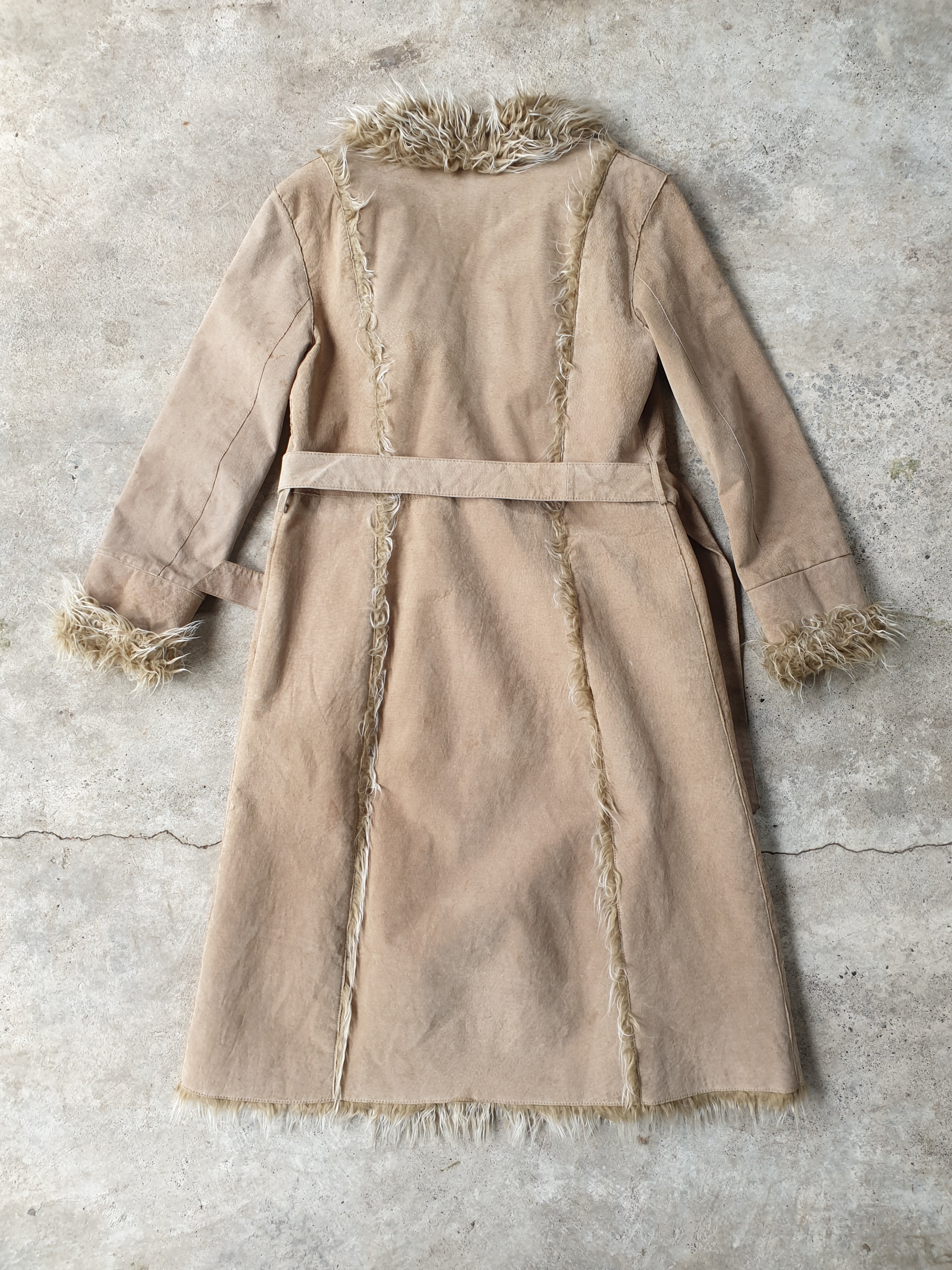 Vintage Suede & Faux Fur Penny Lane Coat