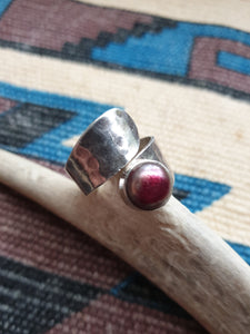 Sterling Silver 925 Hammered Wrap Ring