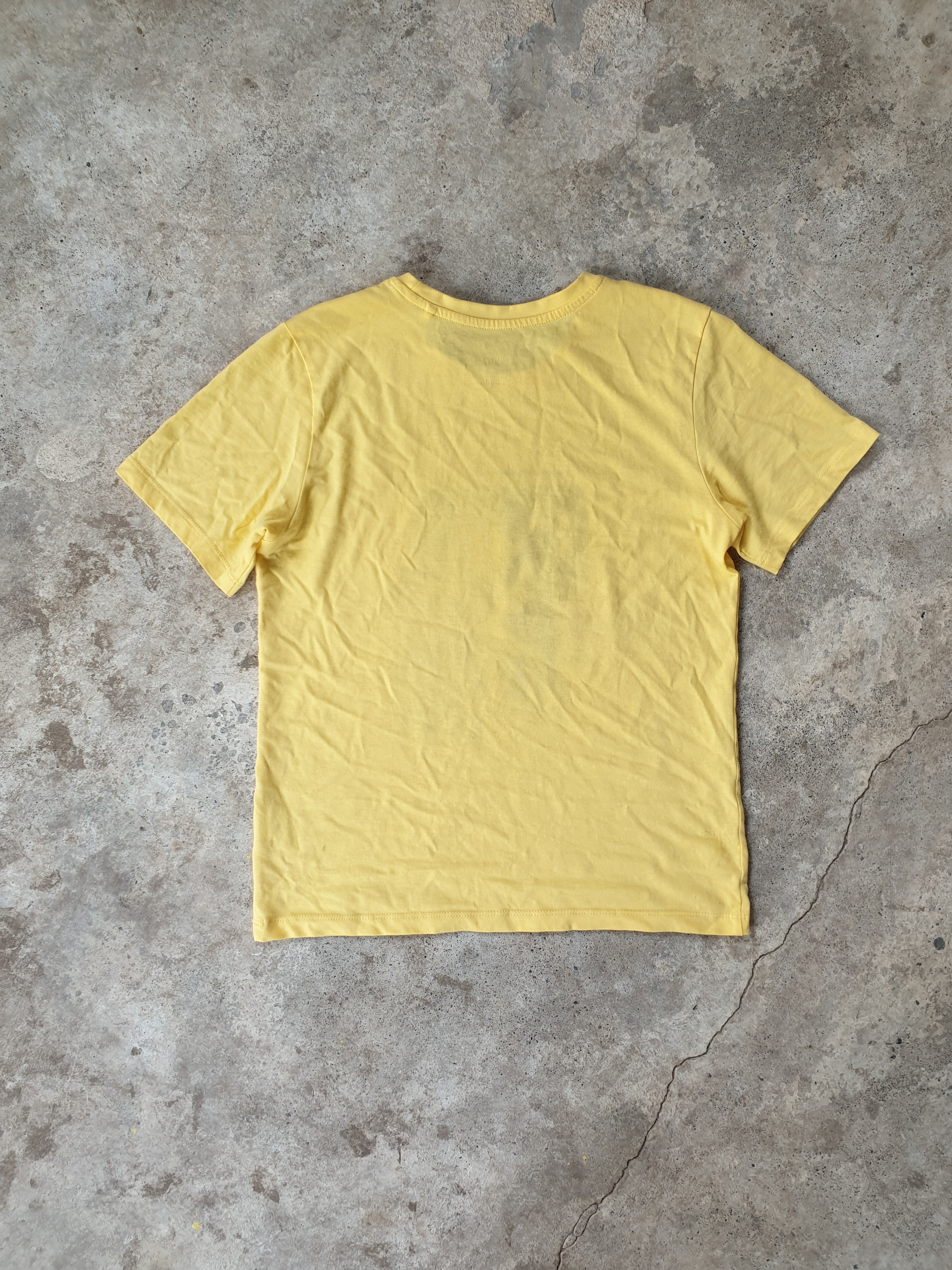 Handprinted ' This pussy has teeth' Yellow Tee