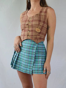 Plaid Vest