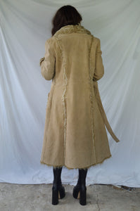 Vintage Suede & Faux Fur Penny Lane Coat