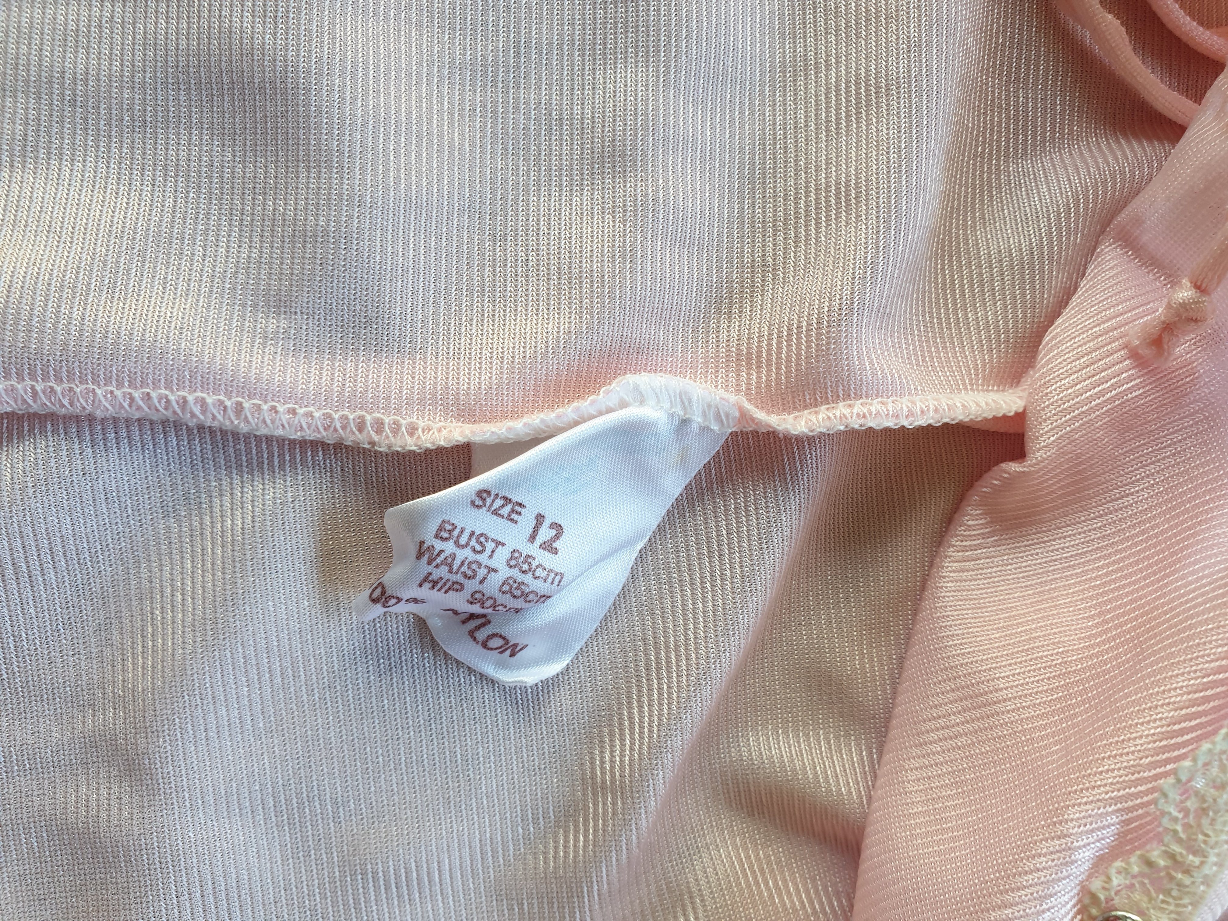 Vintage 70s Baby Pink Cropped Bed Jacket