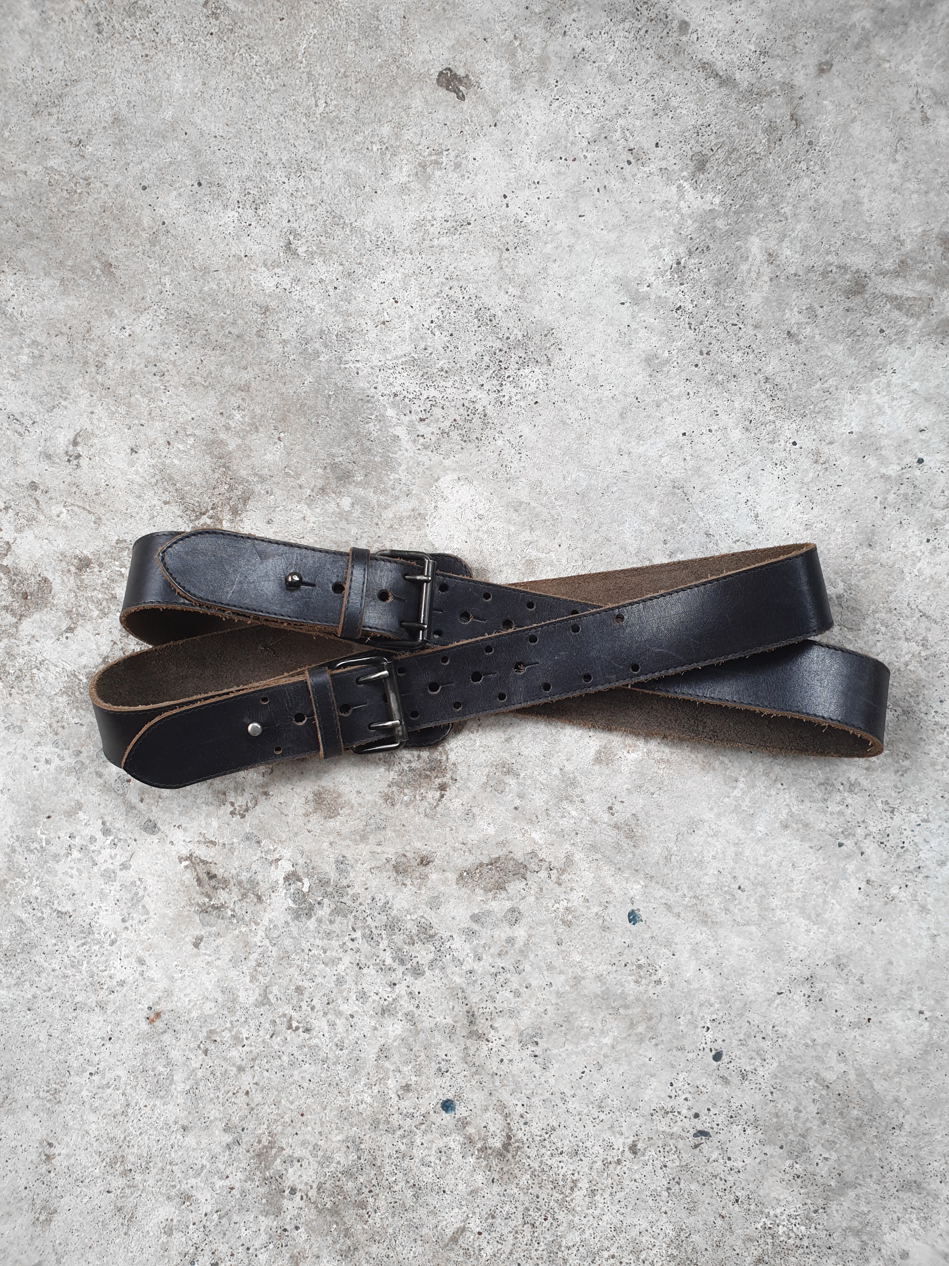 Vintage Leather Double Belt