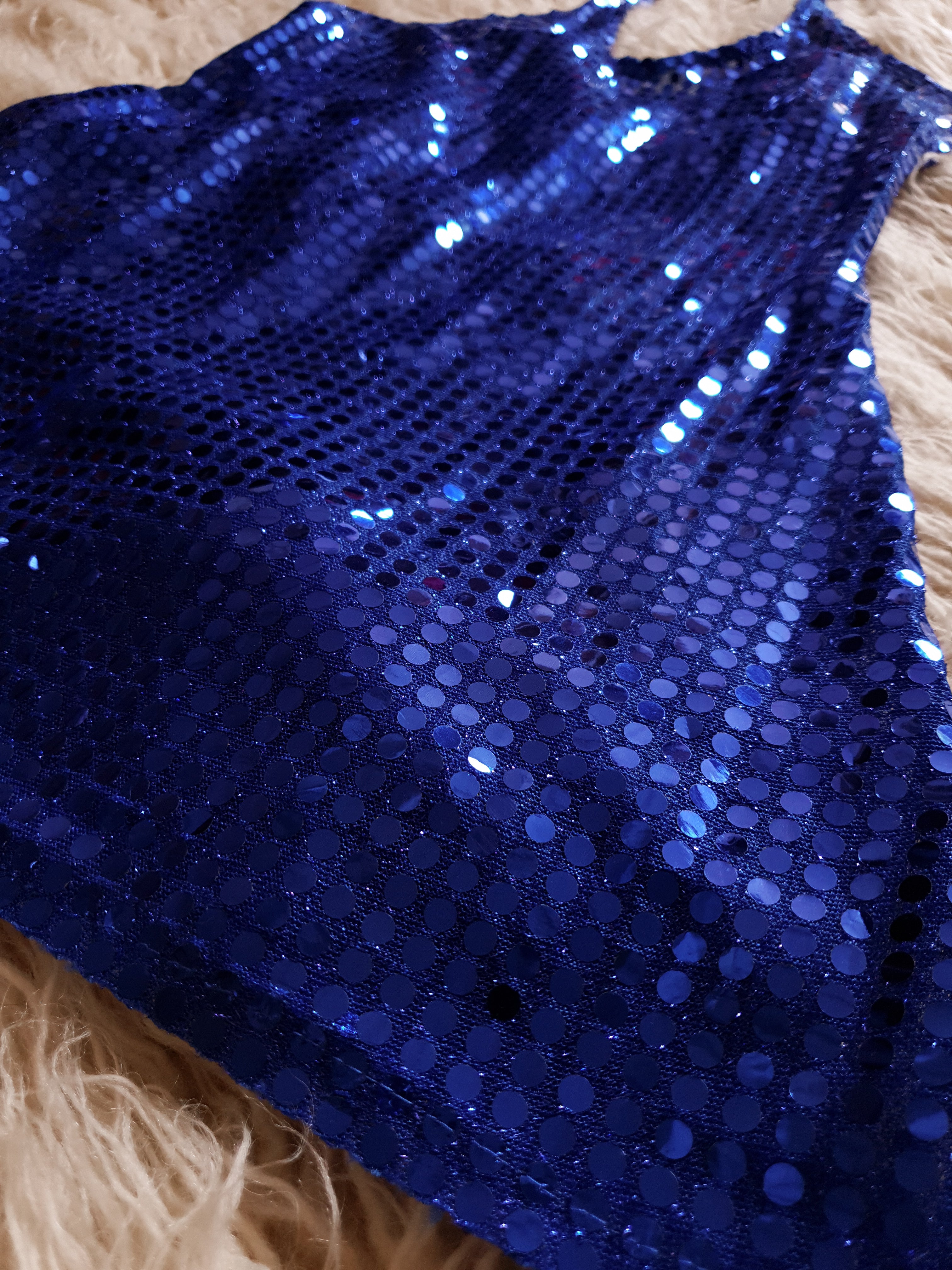 Vintage 1990s Sequins Mini Halter Dress