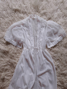 Vintage 1980s Sheer Peignoir