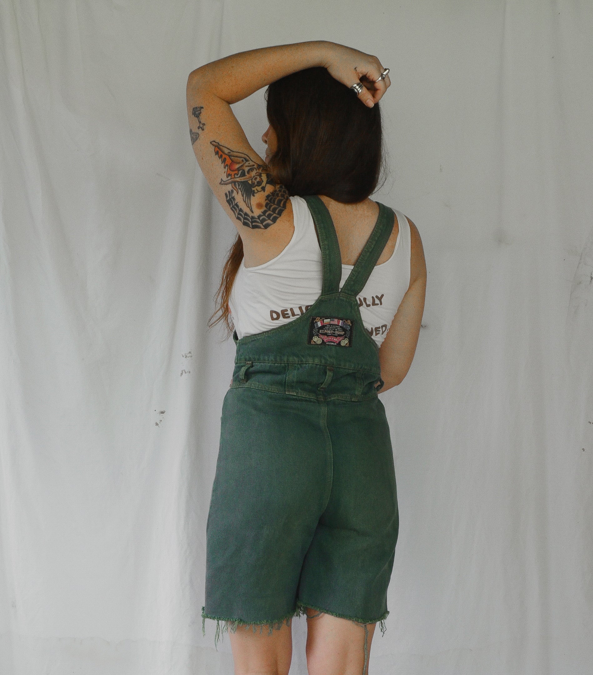 Vintage 1980s Green Overalls