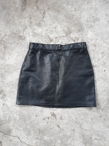 Vintage Leather Mini Skirt