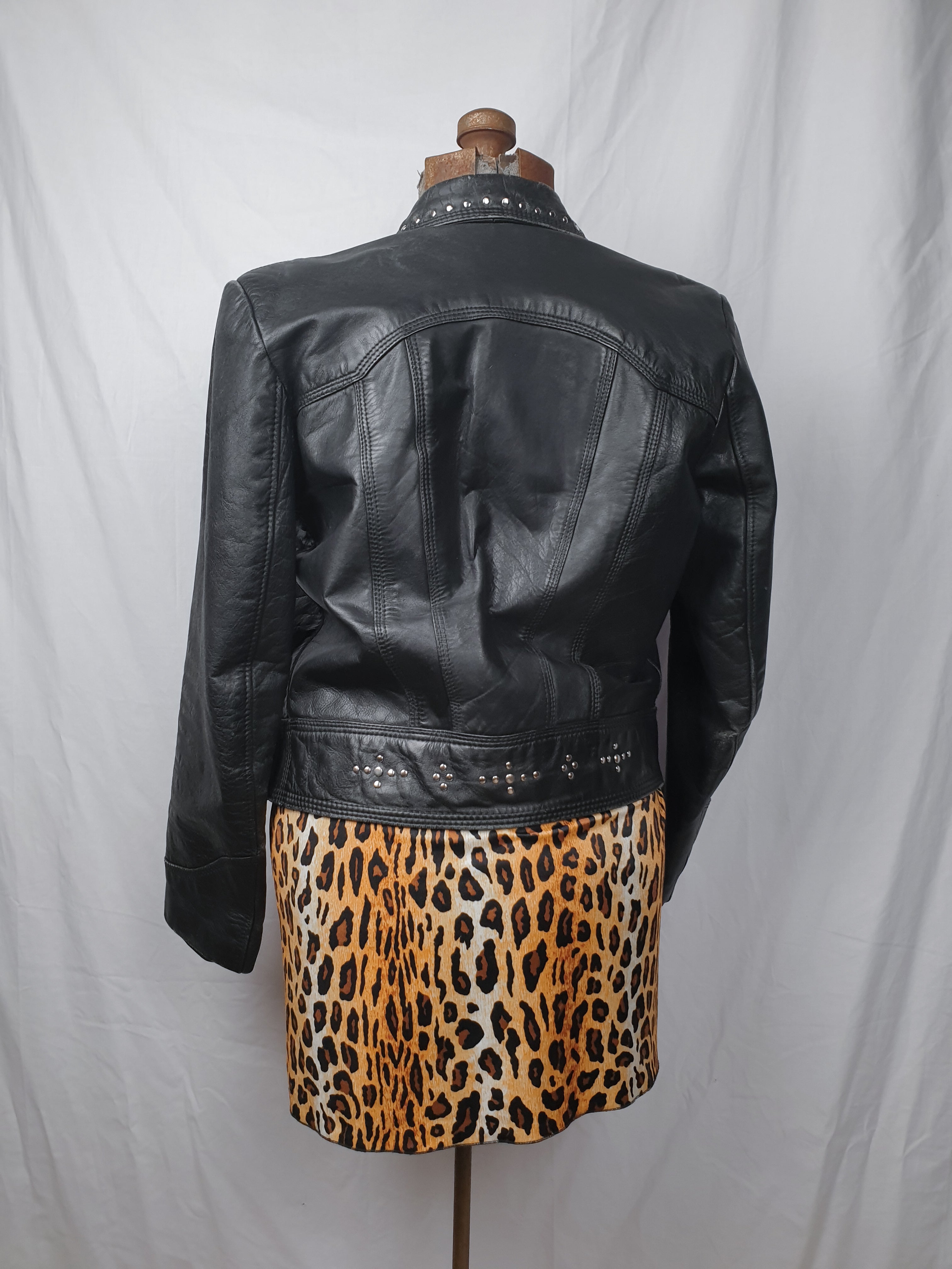 Vintage Studded Leather Jacket