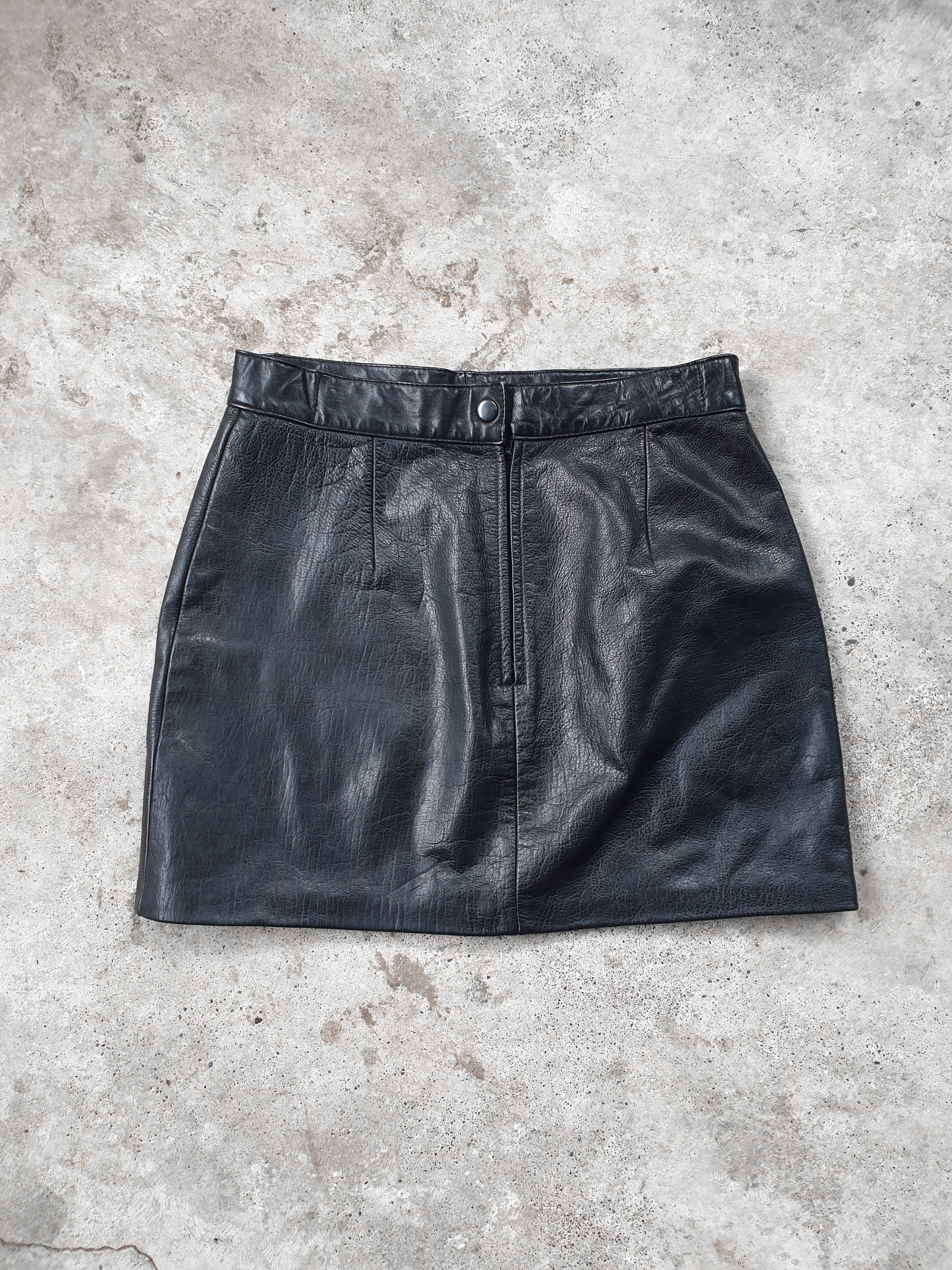 Vintage Leather Mini Skirt