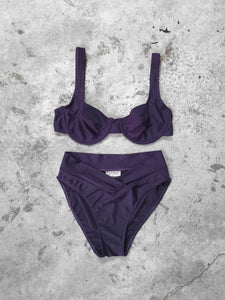 Vintage 1980s/90s Deep Purple Structured Bikini Set