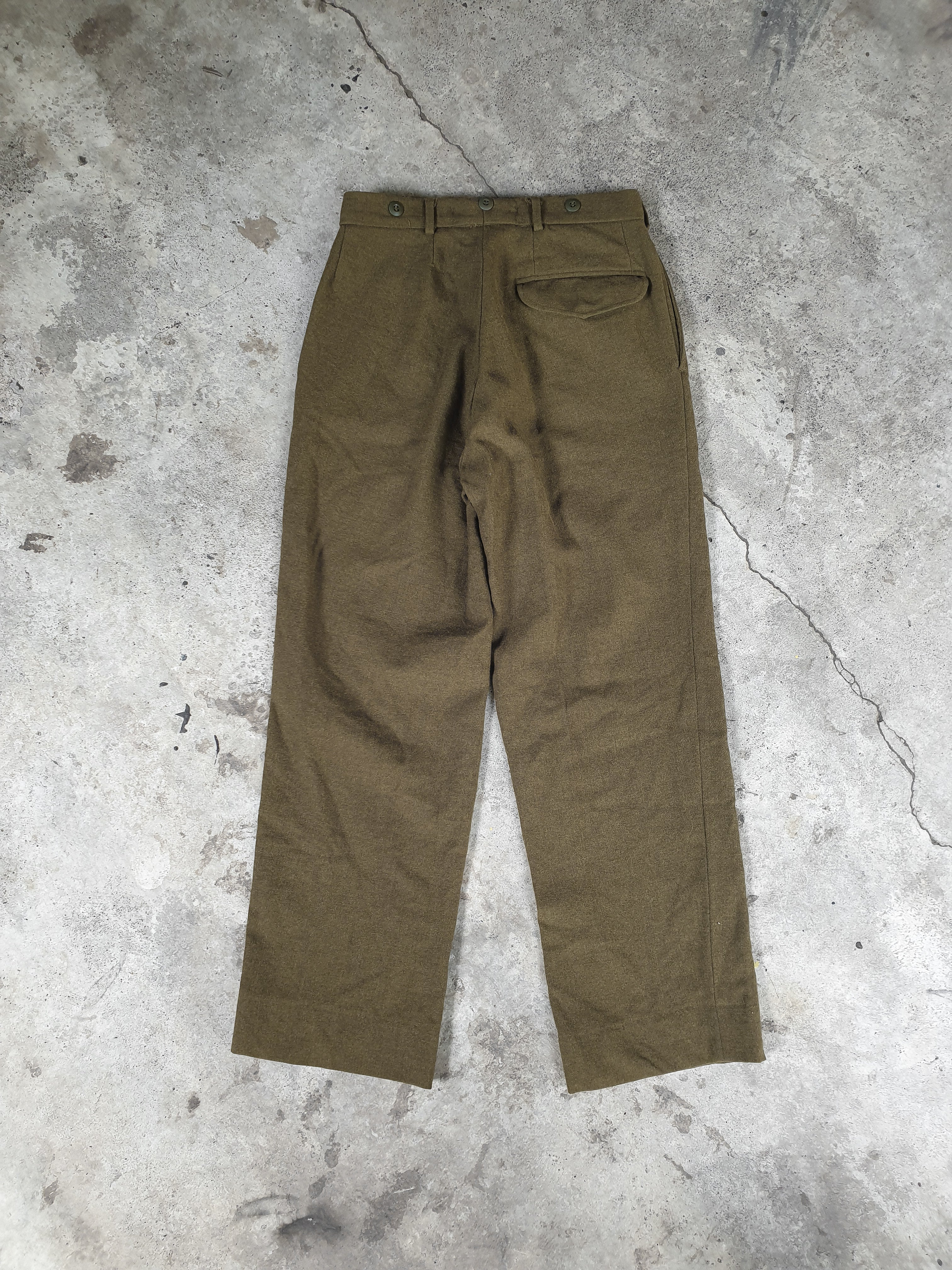 Vintage 1980s Wool Army Pants