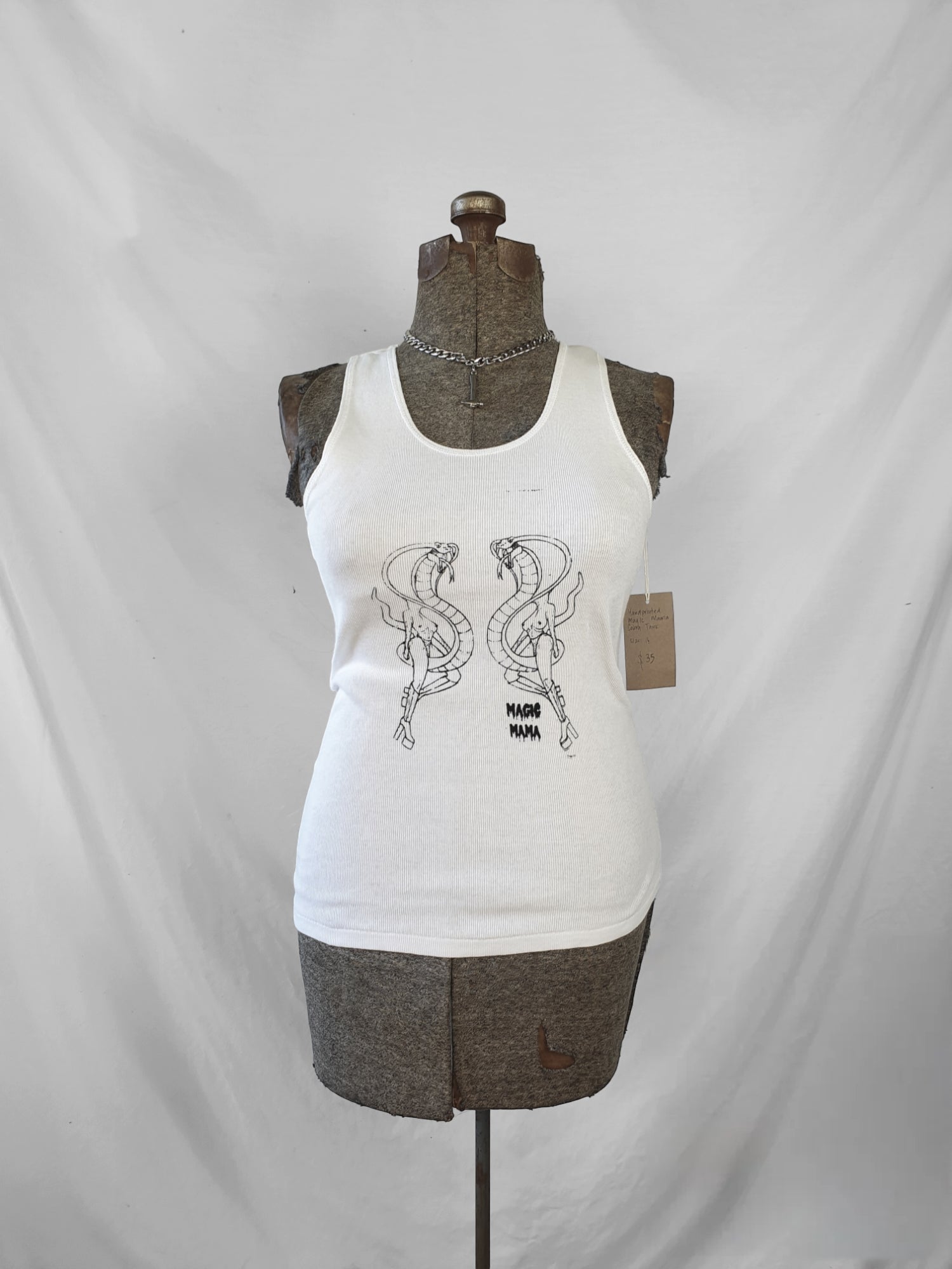 Magic Mama Handprinted 'Cobra' Tank