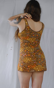 Vintage 1970s Mini Slip Dress