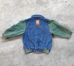 Vintage 90s Kids Denim Bomber Jacket