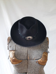 Vintage Statesman Hat & Handmade Leather Hatband