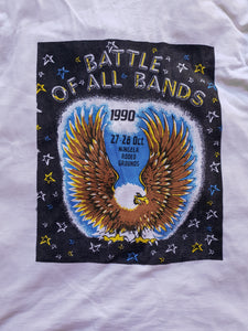 Vintage 1990 'Battle Of All Bands' Eagle Tee