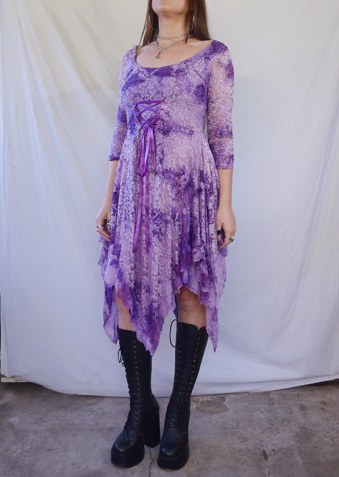 Vintage 90s Beth Read Originals Fairy Gothic Midi Dress