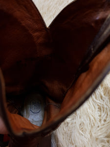 Vintage Dan Post Leather Cowboy Boots