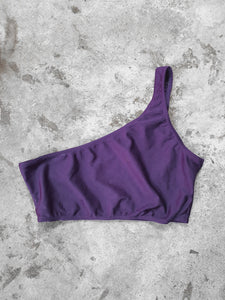 Vintage 1990s Deep Purple  One Shulder Bikini Top