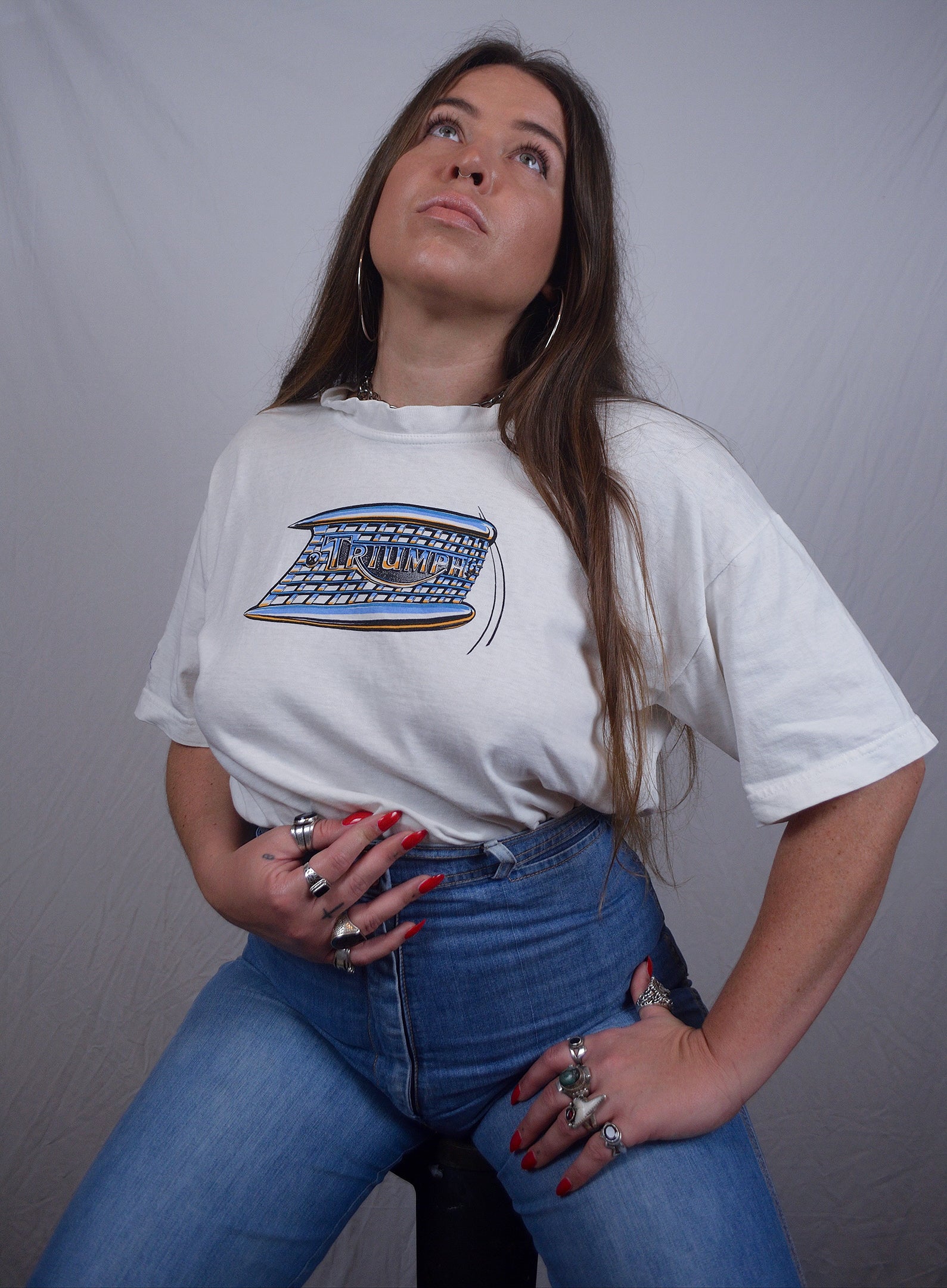 Vintage 90s Triumph Thunderbird Tshirt