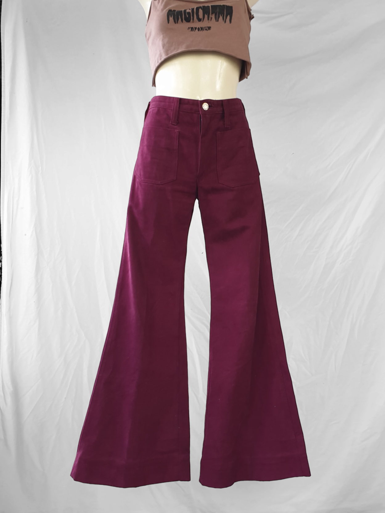 Vintage 70s Plum 'Amco' Flare Jeans