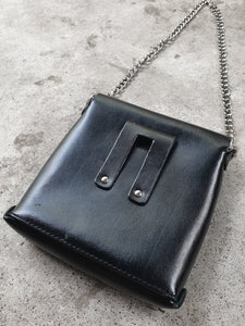 Studded Leather & Chain Bag