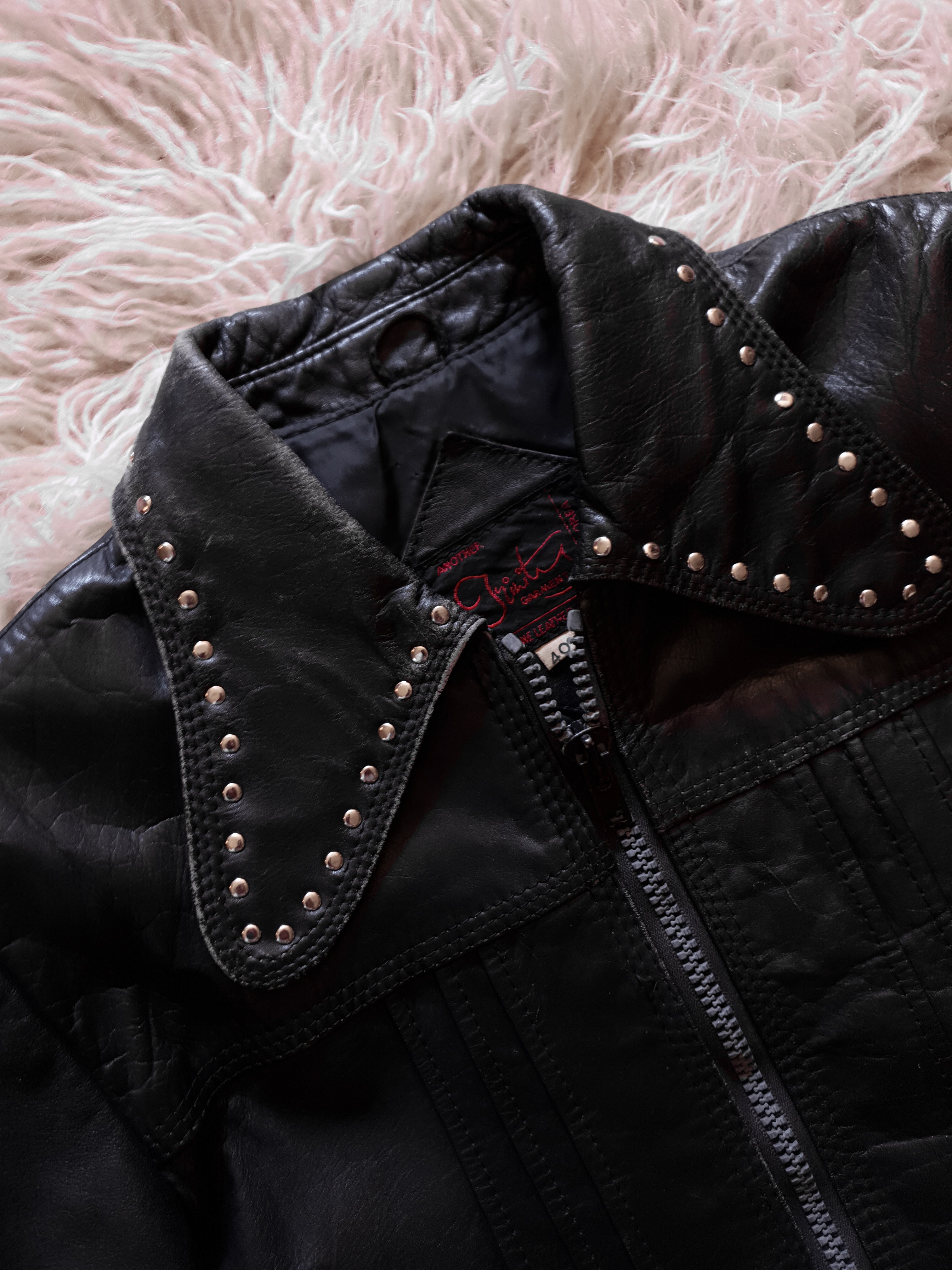 Vintage Studded Leather Jacket