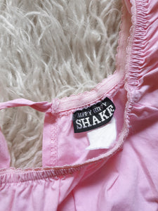 Vintage 90s Tie Back Pink Mini Dress