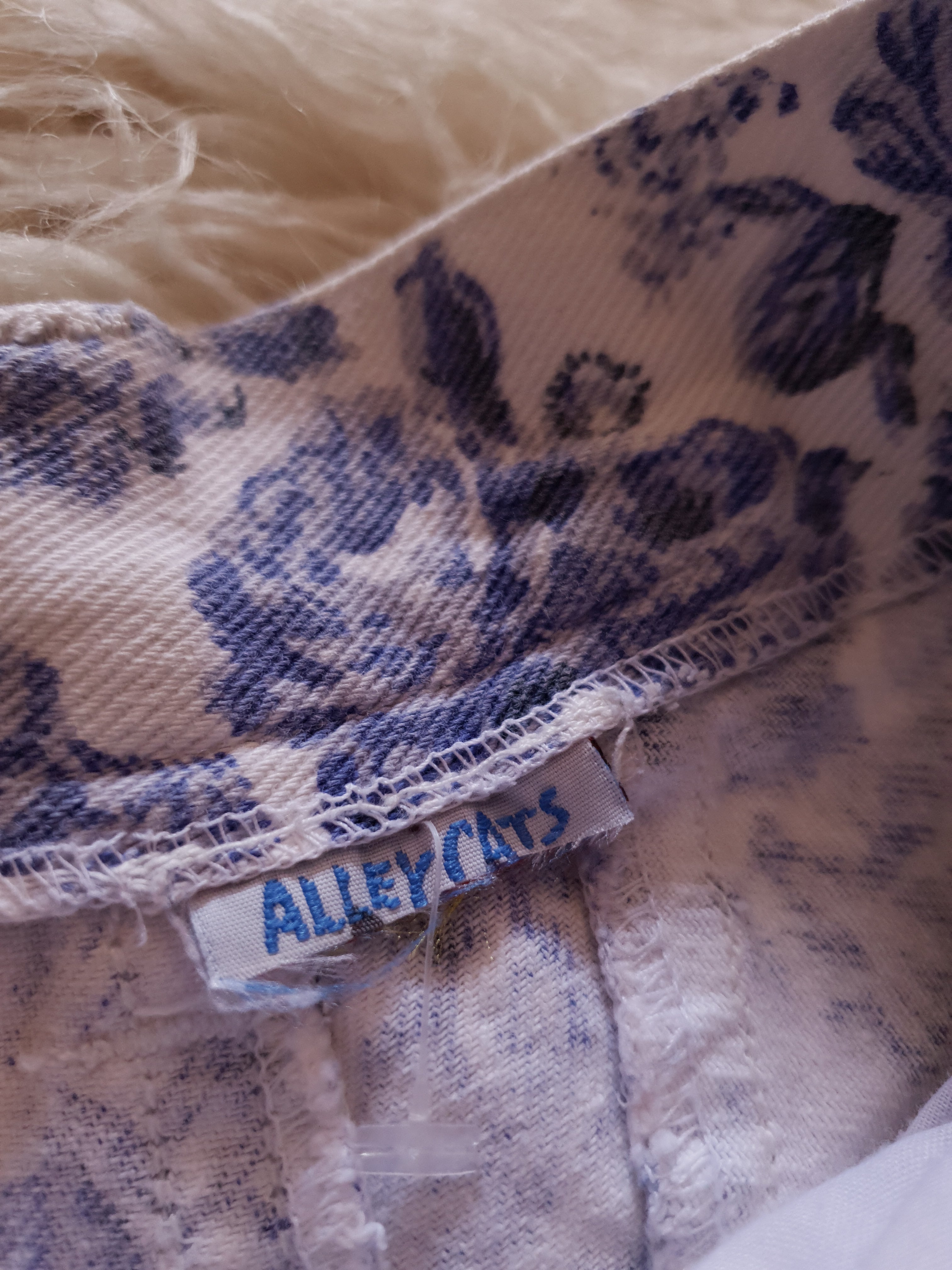 Vintage 1990s Paisley Denim Shorts