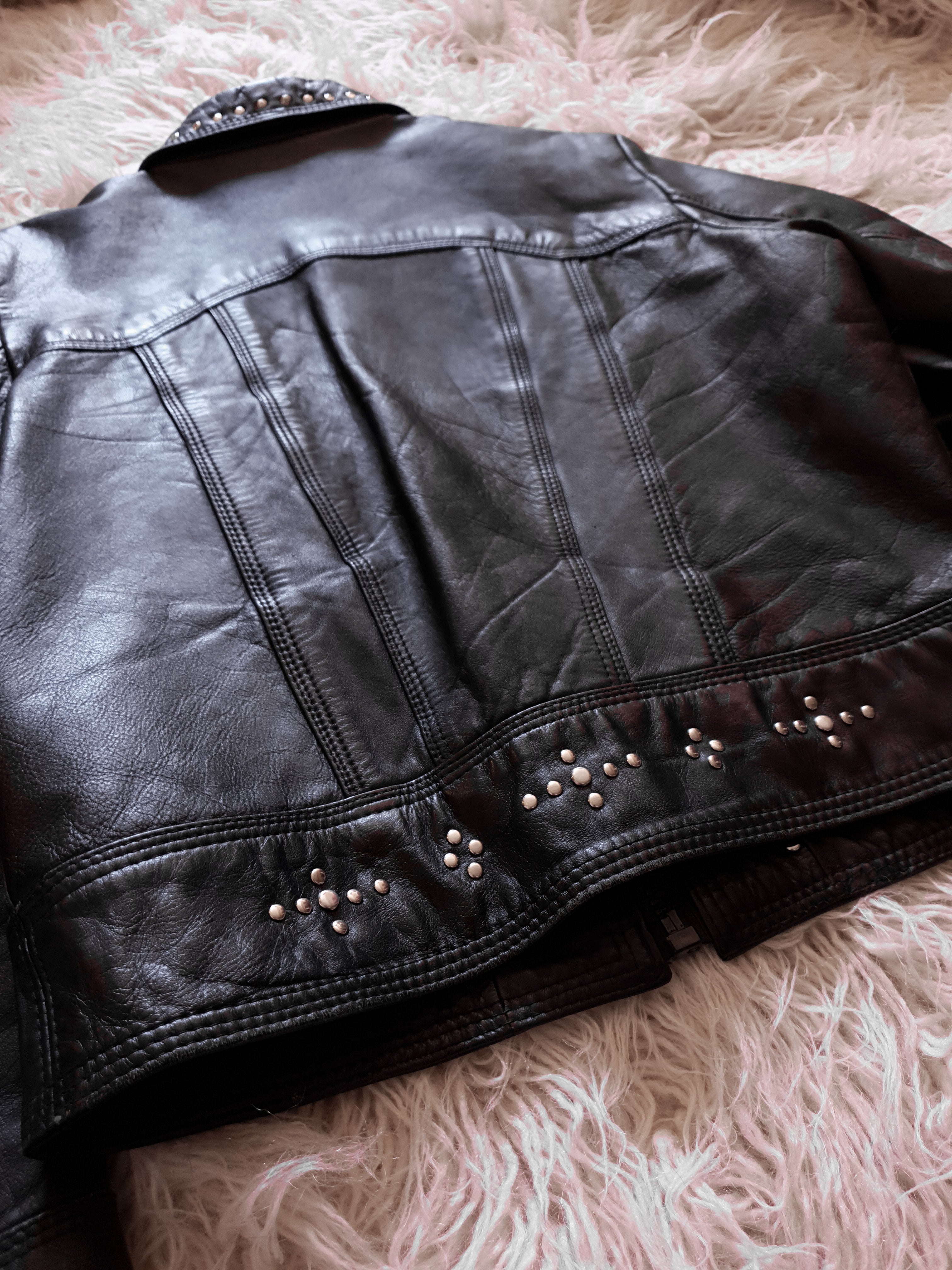Vintage Studded Leather Jacket