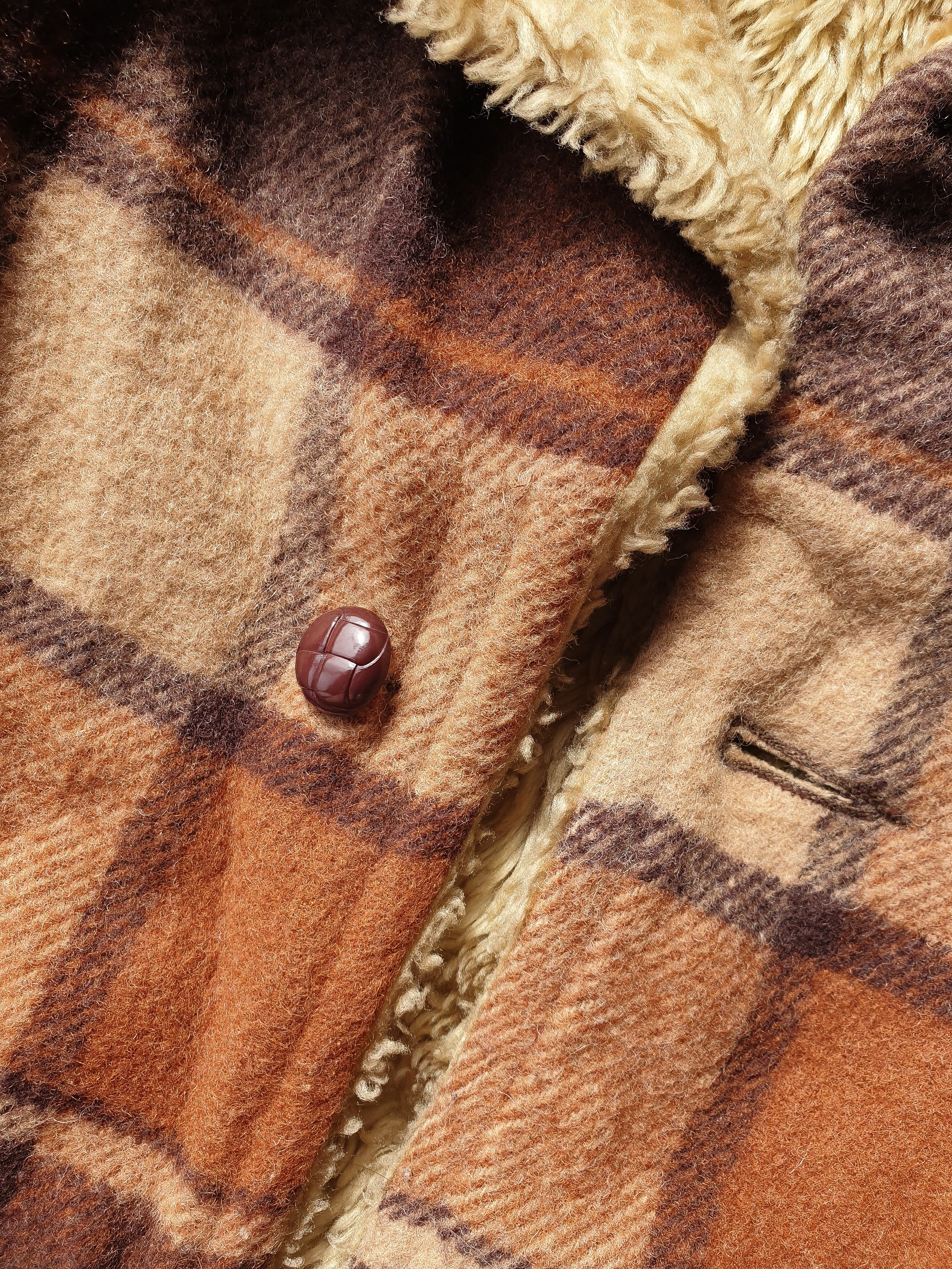 Vintage 1970s Lumberjack Wool Plaid Jacket
