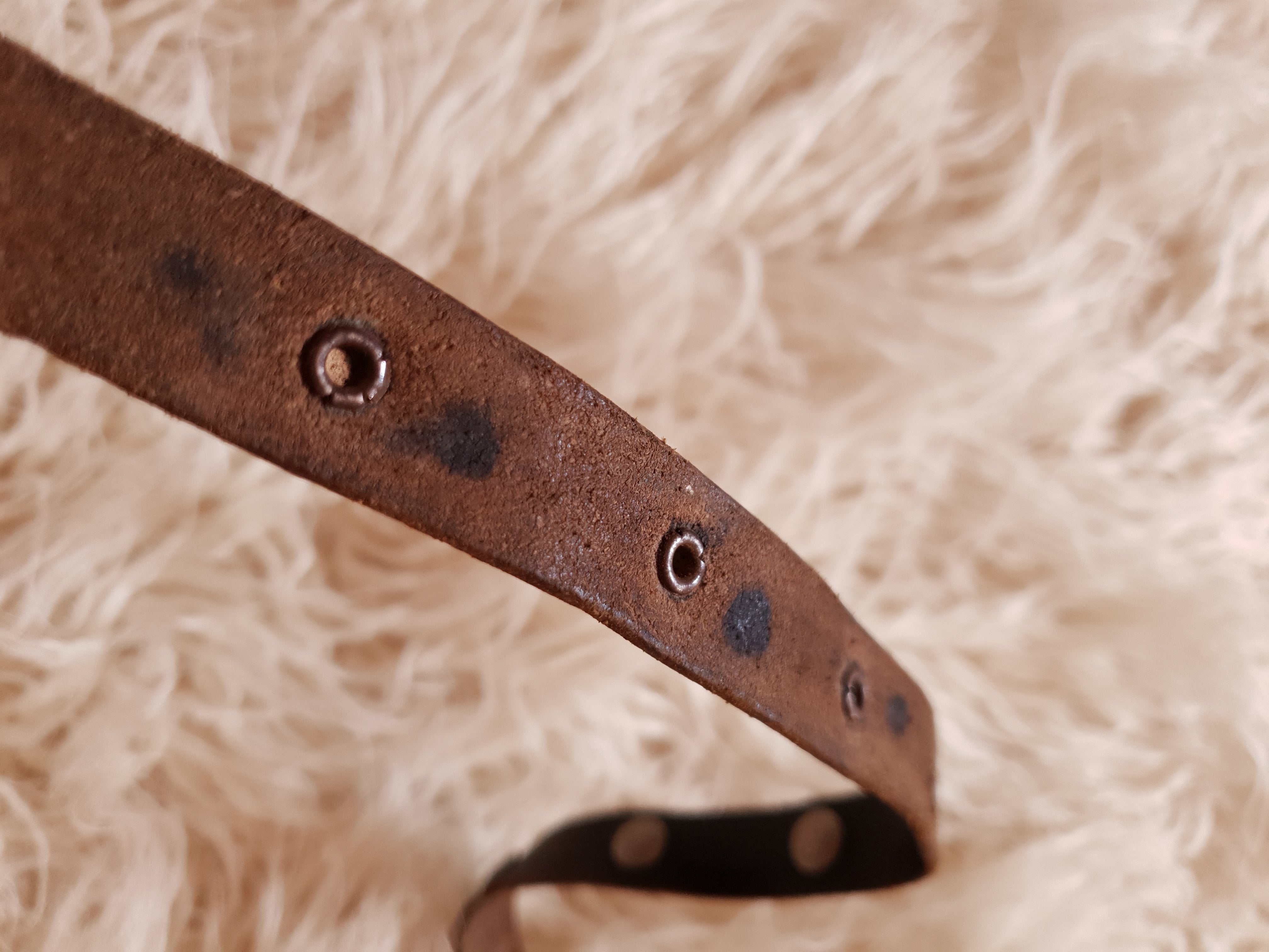 Vintage 1980s Studded Leather Wrap Belt