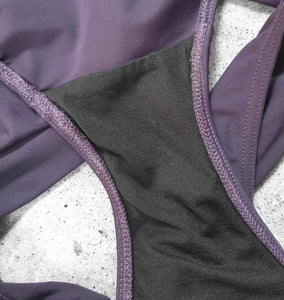 Vintage 1980s/90s Deep Purple Structured Bikini Set