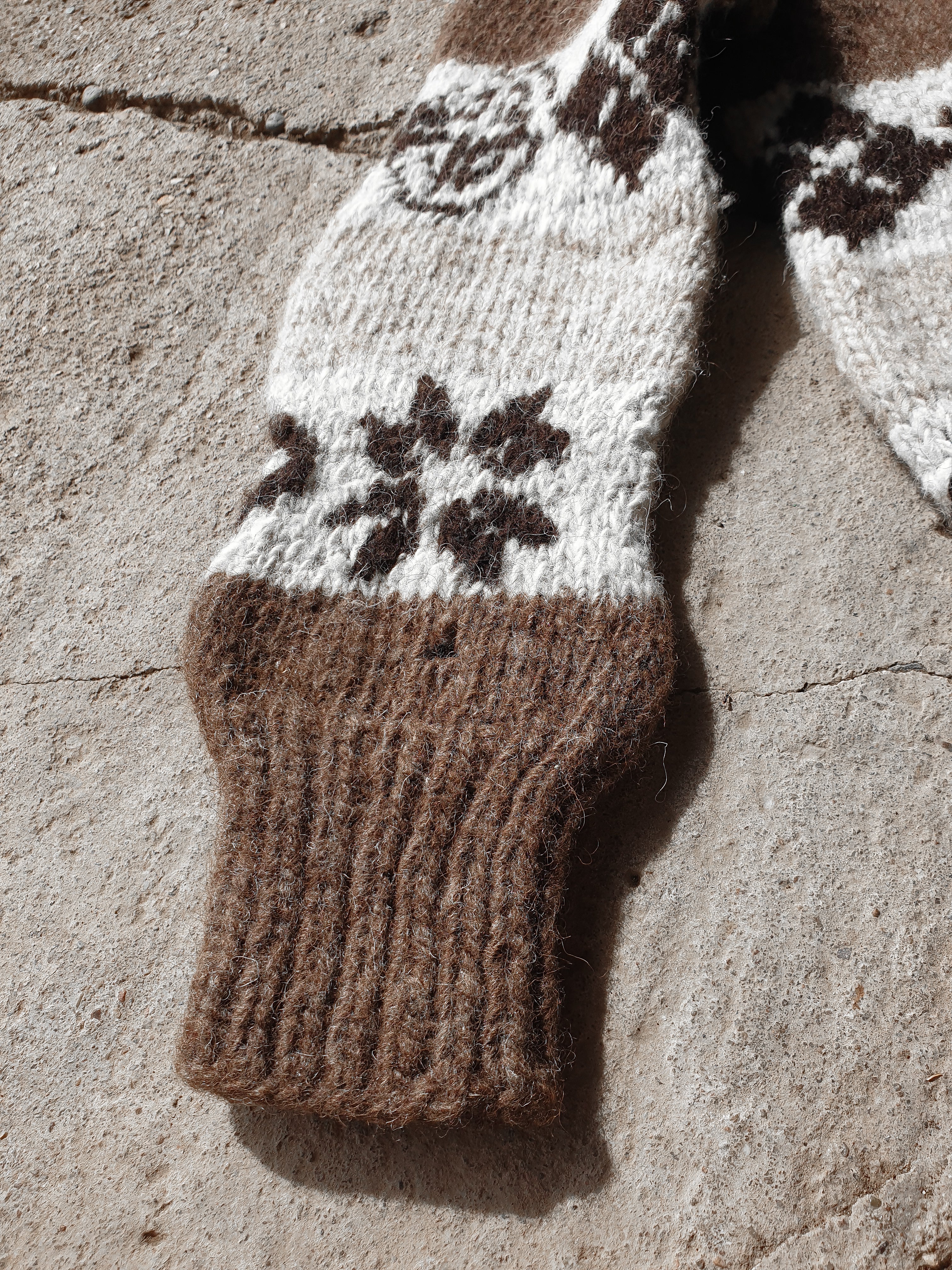 Vintage Cowichan Knitted Wool Sweater
