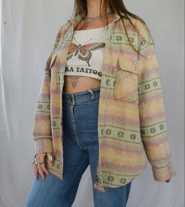 Vintage Woven Aztec Button Down