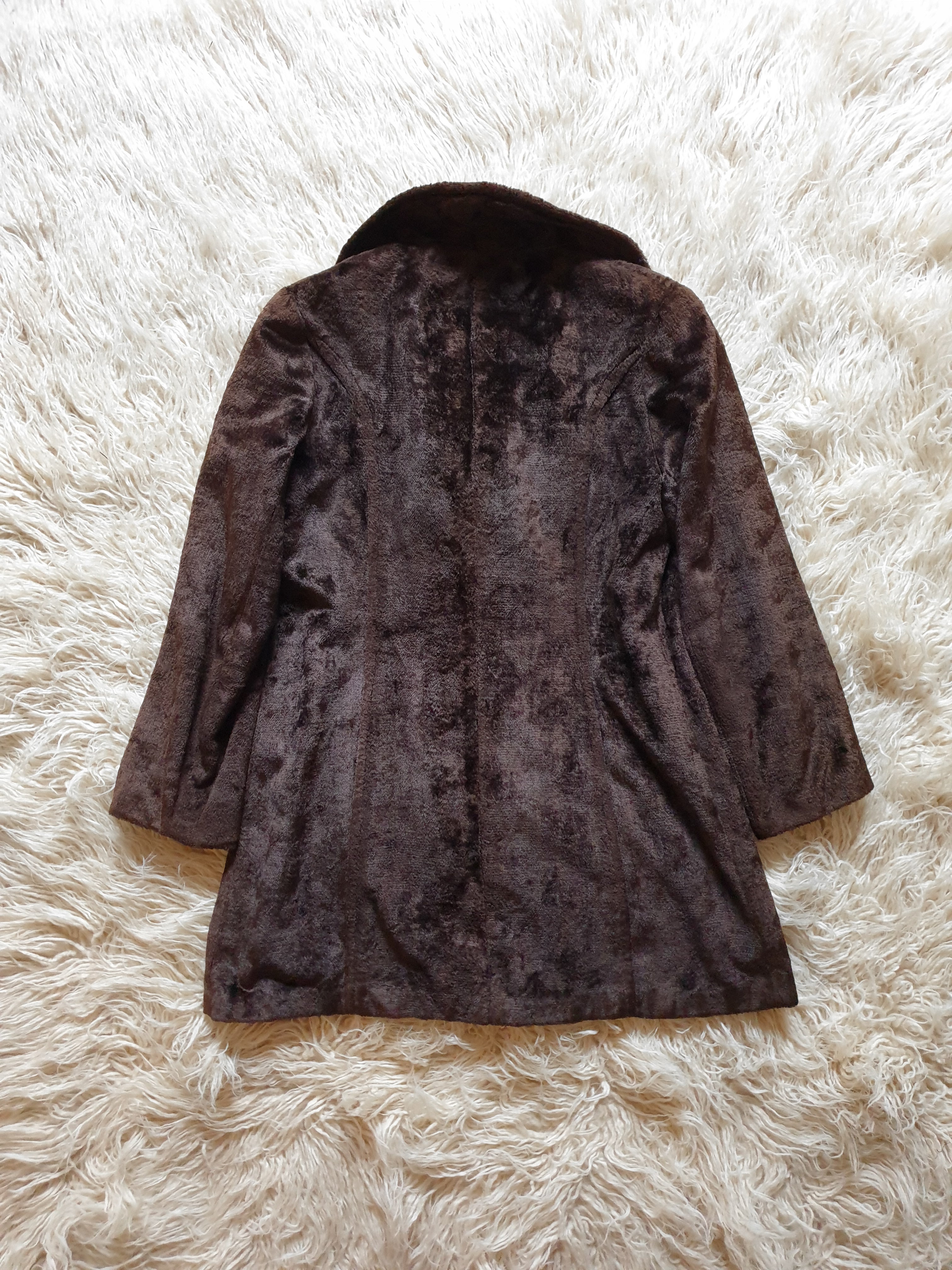 Vintage 1970s Brown Velvet Coat