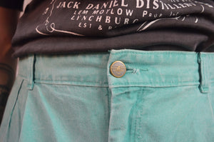 Vintage 80s Turquoise 'Amco' Jeans