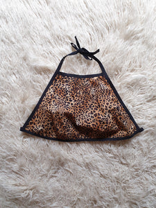 Handmade Leopard Print Halter Top