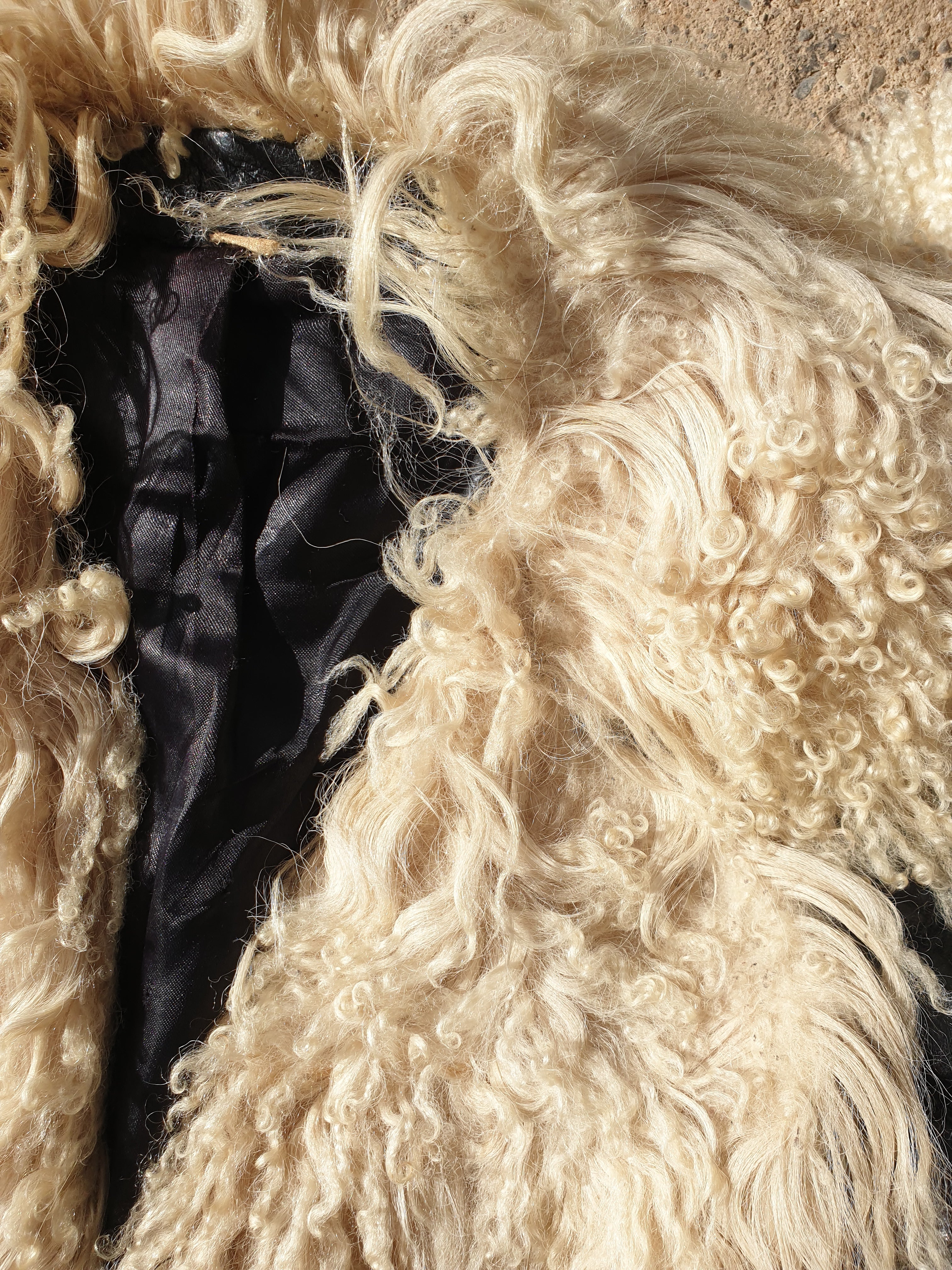 Vintage 1970s Leather & Fur Lady Western Jacket