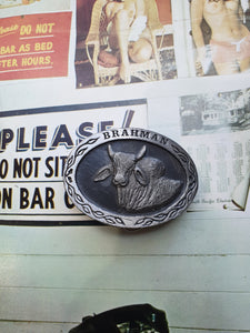 Aradon Pewter Brahman Belt Buckle