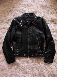 Vintage Studded Leather Jacket