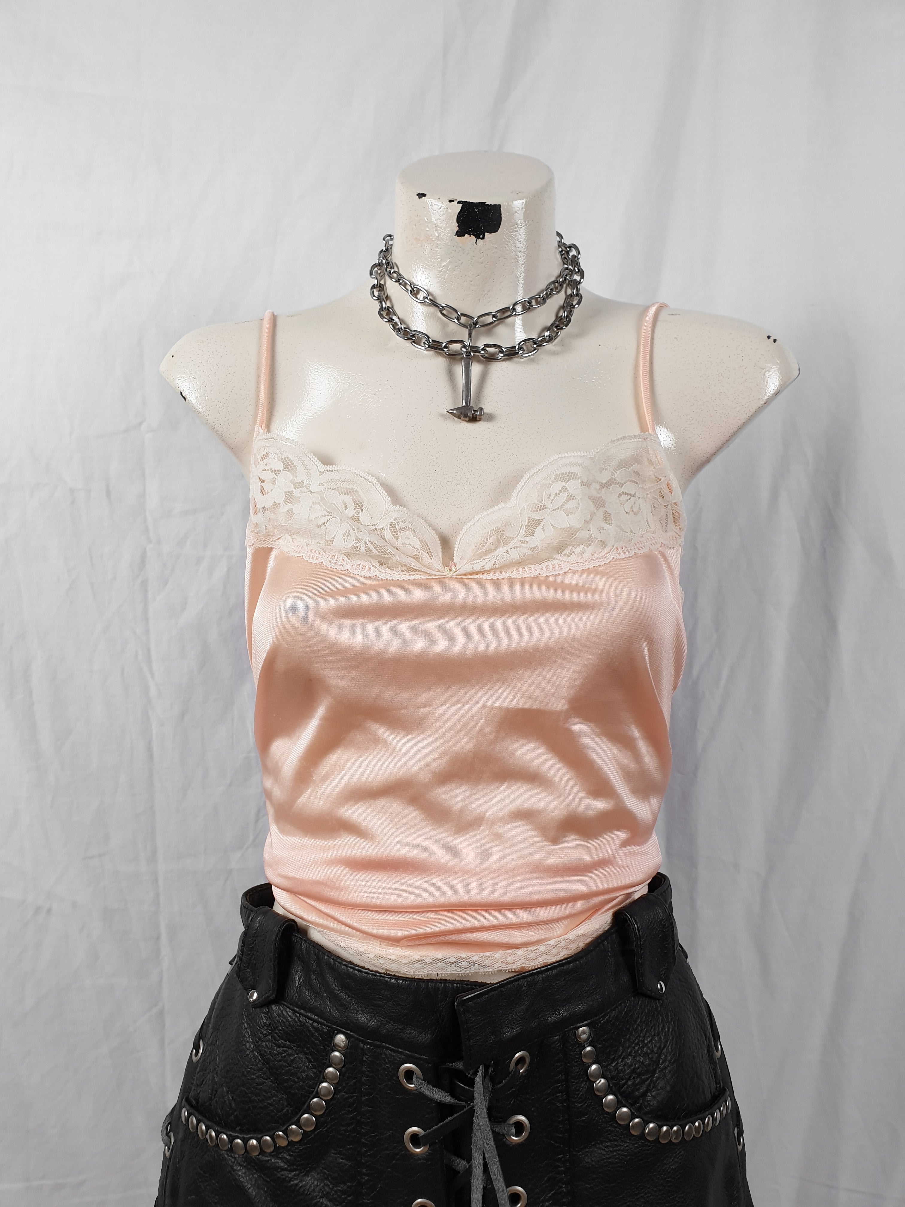 Vintage Pink Slip Top