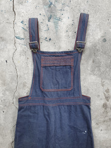 Denim Flare Overalls