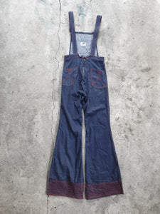 Denim Flare Overalls