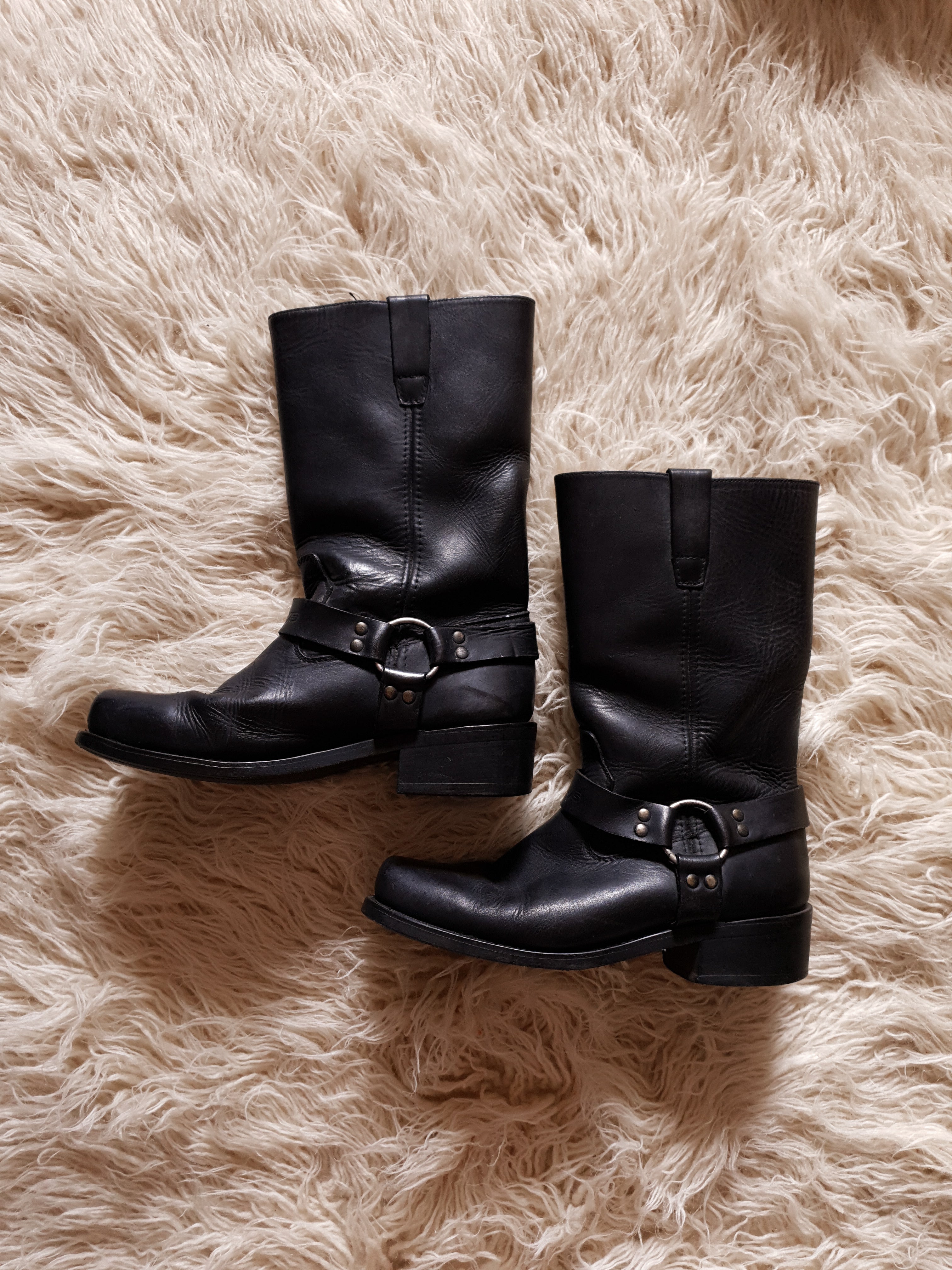 RJays Leather Rebel Long Harness Boots