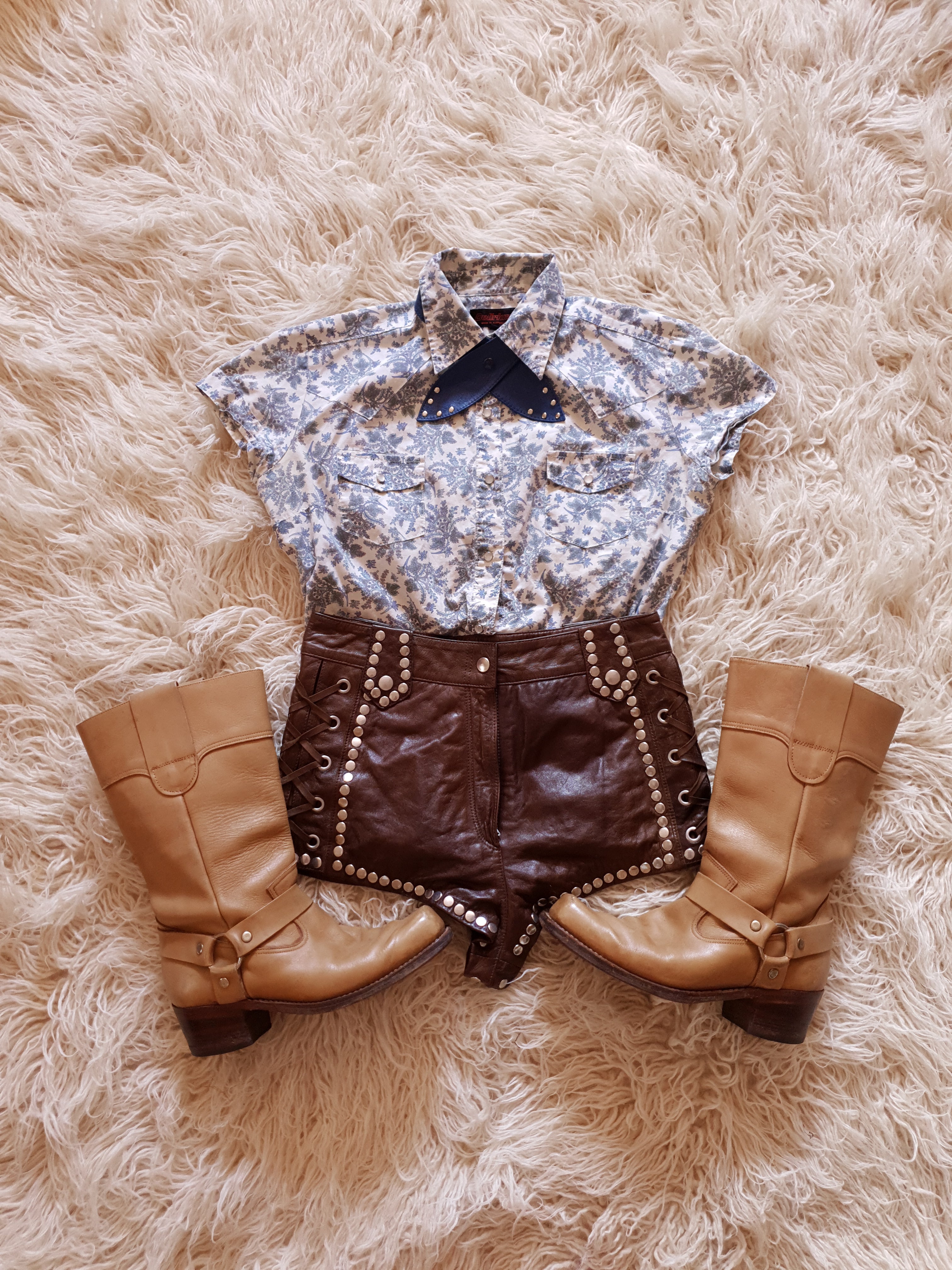 Vintage Paisley Pearl Snap Western Shirt