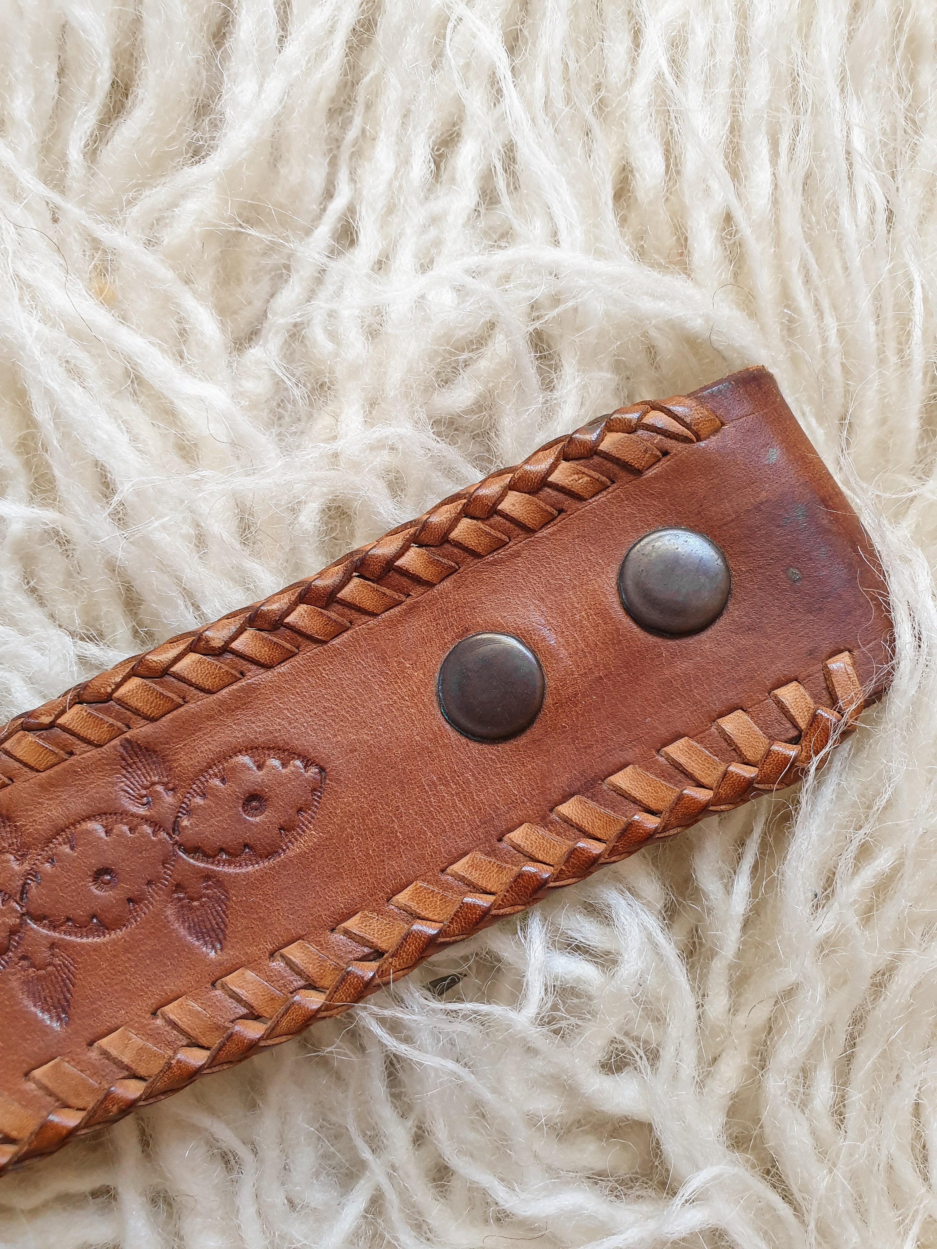 Leather Stamped Name 'Brian' Belt
