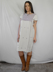 Mexican Huipil Oxacan Midi Dress